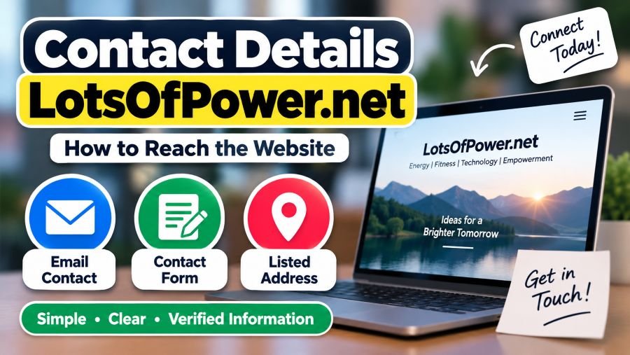 Contact Details LotsOfPower.net: How to Reach the Website Contact Details LotsOfPower.net